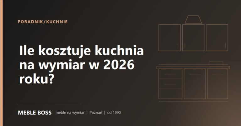 Ile kosztuje kuchnia na wymiar w 2026 roku? Przewodnik po cenach