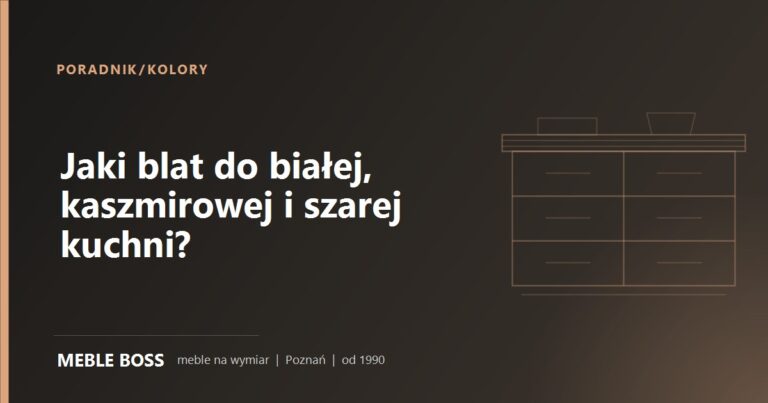 Jaki blat do białej, kaszmirowej, szarej i beżowej kuchni?