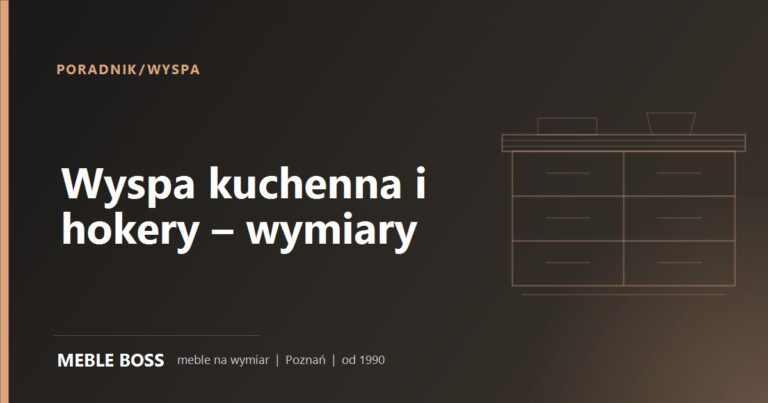Wyspa kuchenna i hokery – wymiary, które trzeba znać